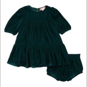 Ruby and Bloom Tiered Velvet Dress (9 Months)